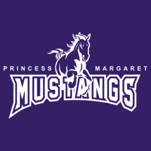 Mustangs Adult Ladies T-Shirt (Purple) Design