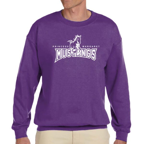 Mustangs Adult Unisex Fleece Crew (Purple) Thumbnail